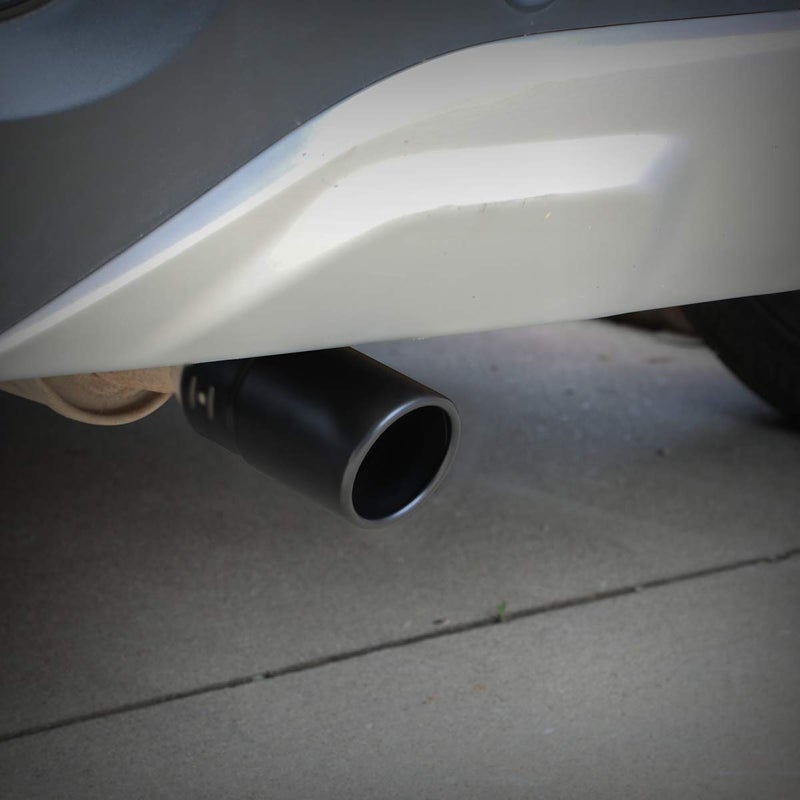 Tritrust Black Exhaust tip - Fit 1.75 to 2.5 Inch Exhaust Tail Pipe Diameter- Black Coated Stainless Steel - Car Muffler Tips - Image 4